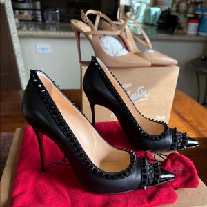 Louboutin used one time. Can’t wear high heels anymore.